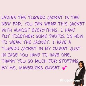 Tuxedo Jacket.